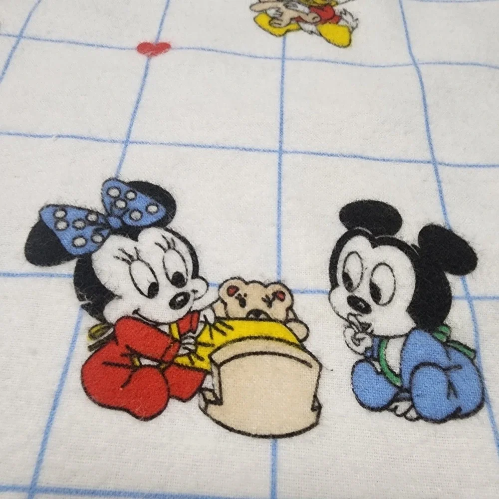 Vintage Dundee Disney Babies Receiving Blanket Primary Colors
